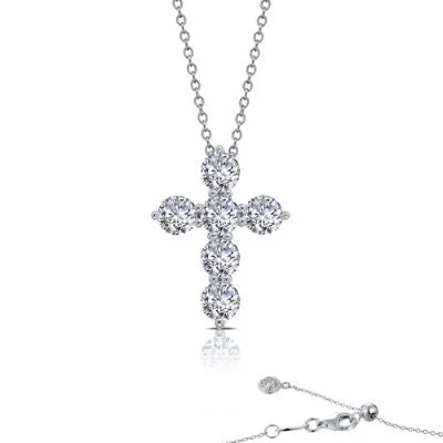 2.76 ct tw Cross Pendant Necklace