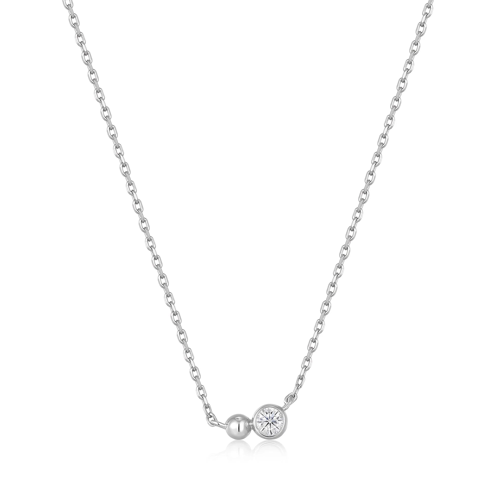 Ania Haie Silver Orb Sparkle Necklace