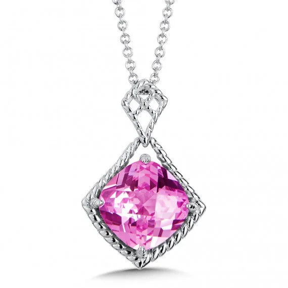 Color SG - Pink Sapphire Pendant