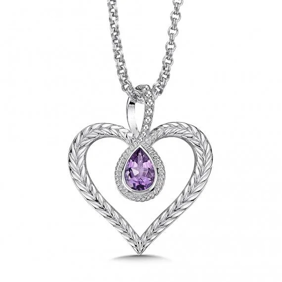 Color SG - Purple Heart Pendant