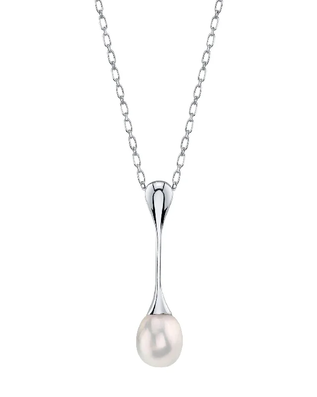 Freshwater Pearl Long Teardrop Pendant