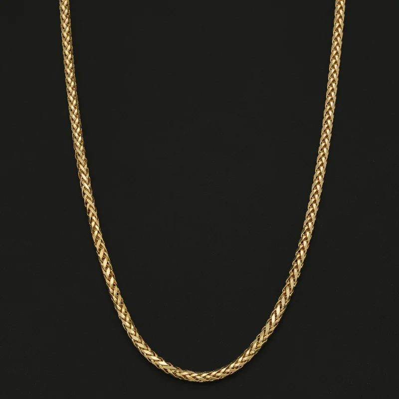 Gold Rounded Palm Link Chain