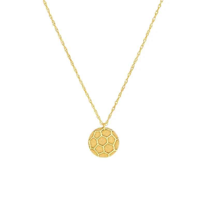 Gold Soccer Charm Necklace