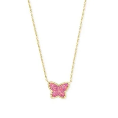 oval blue sapphire ring Kendra Scott Lillia Butterfly Pendant Necklace