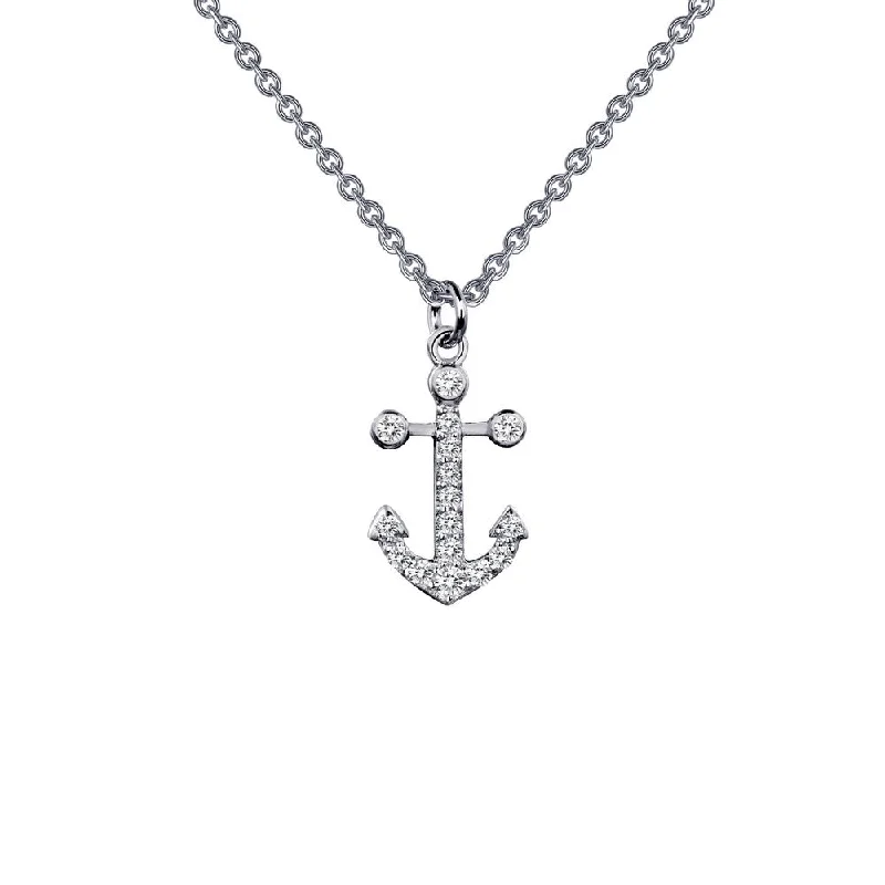 Lafonn Anchor Pendant Necklace