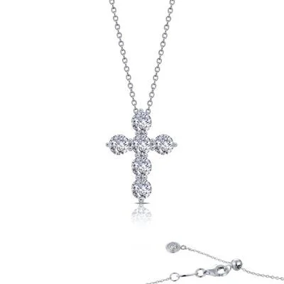 LaFonn 1.02 ct tw Cross Pendant Necklace