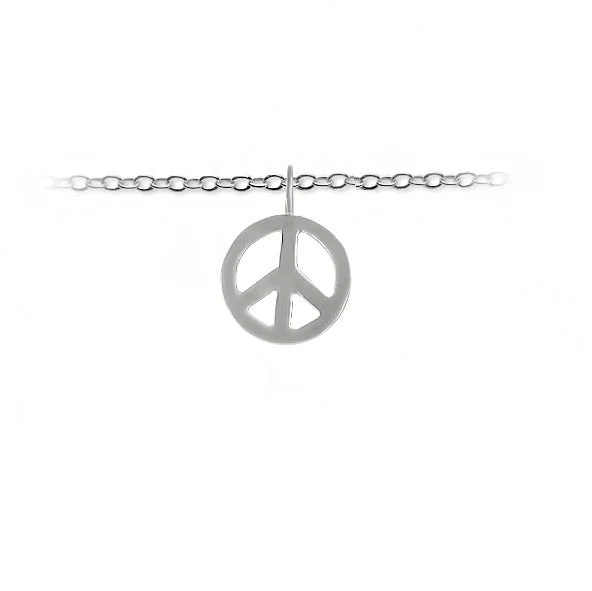 Slate & Tell - Medium Peace Sign Pendant