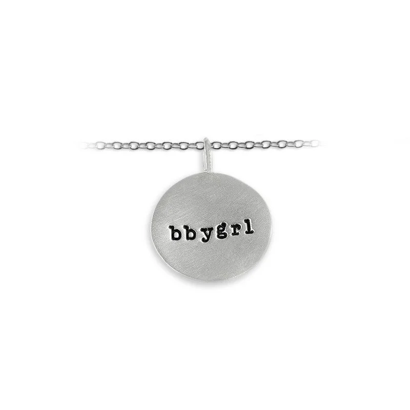 Slate & Tell - Personalized Large Round Pendant