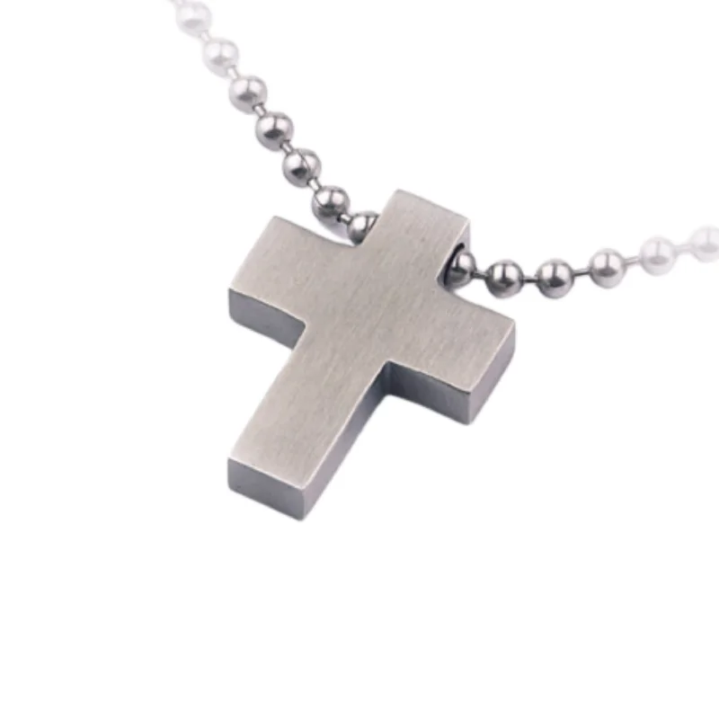 Stainless Steel Pendant - "Medium Cross"