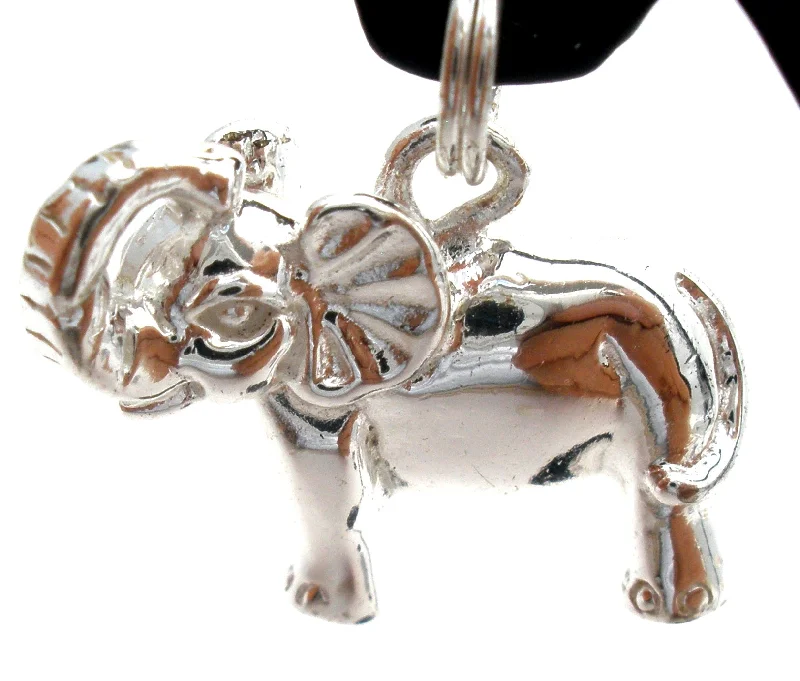 Sterling Silver Elephant Charm Vintage