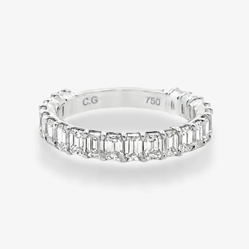 3/4 Way 2.10CT Emerald Cut Diamond Ring