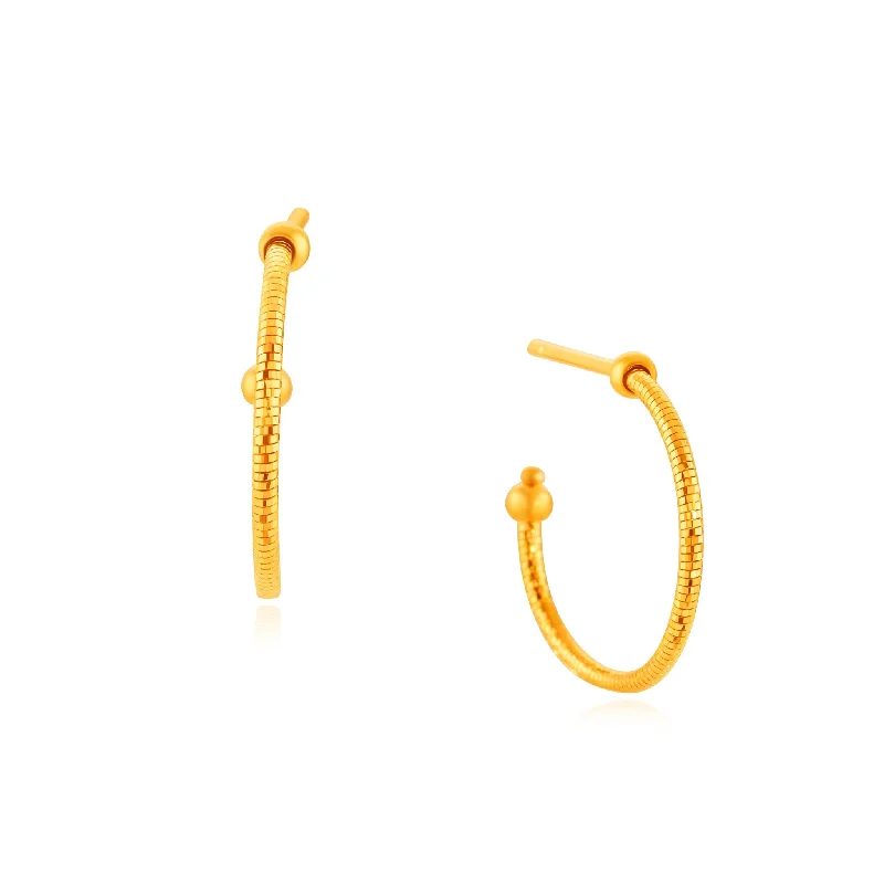 natural turquoise ring handmade 916 Gold Illusion Hoop Earrings