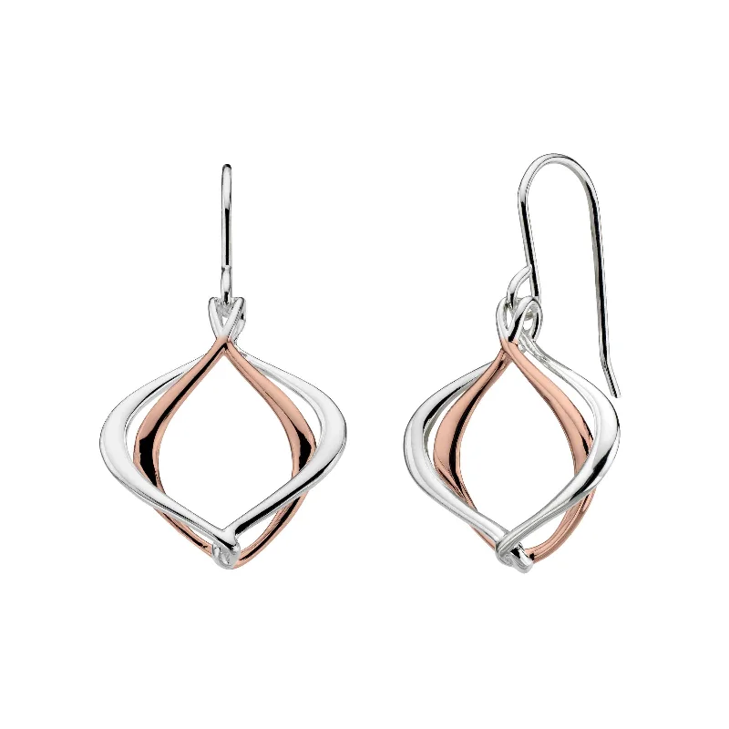 Alicia Grande Drop Earrings, Sterling Silver 18K Gold Plating