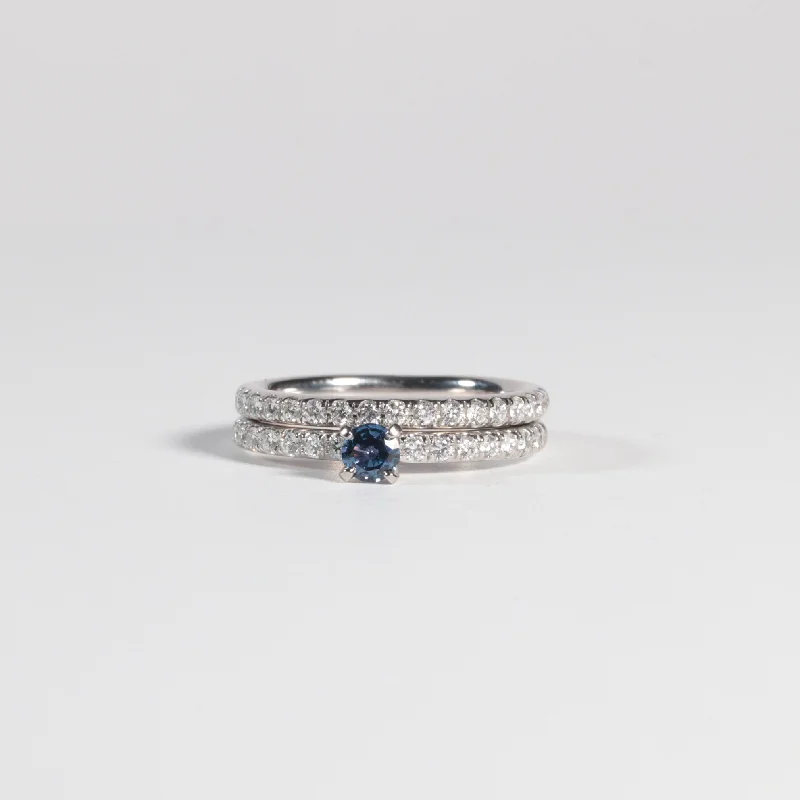 'Dakota' Yogo Sapphire Ring Set