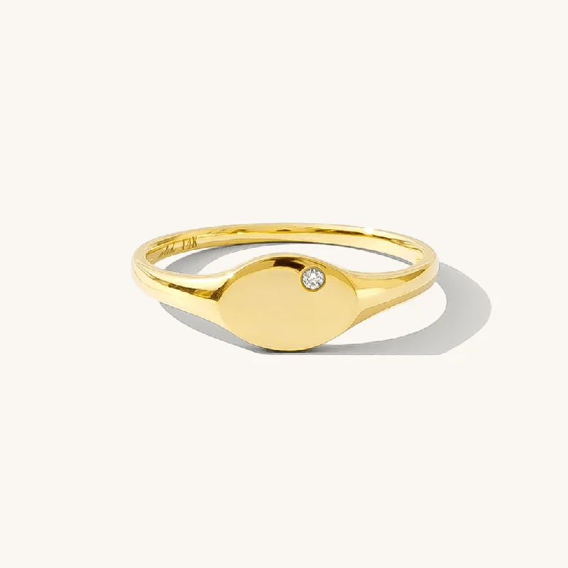 Diamond Signet Ring