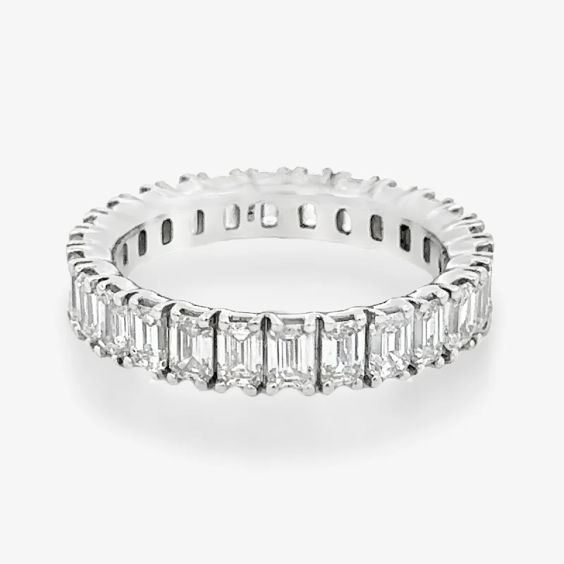 Emerald Cut 2.95CT Diamond Eternity Ring