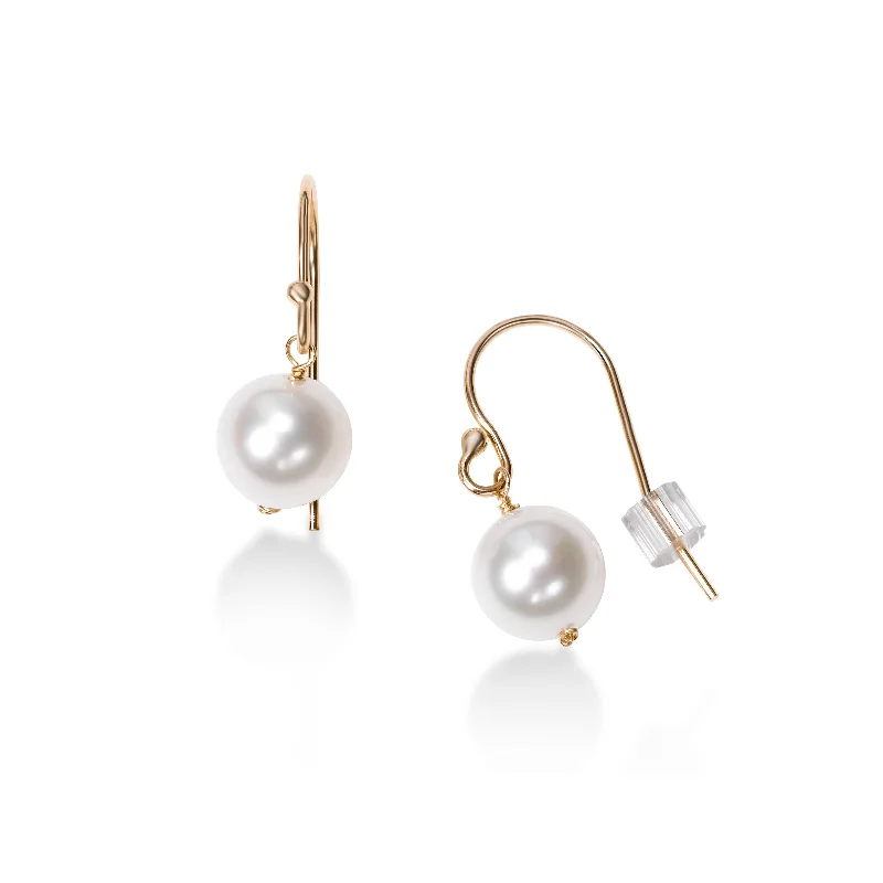 Freshwater Cultured Pearl Drop Earrings, 14K Yellow Gold