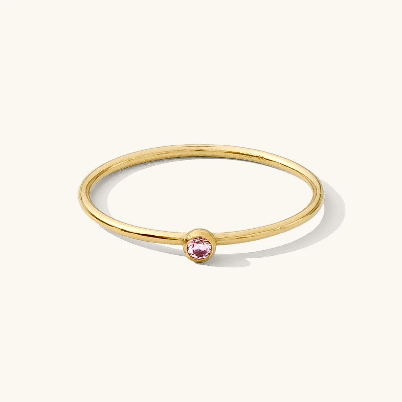 October Birthstone Ring (Tourmaline)