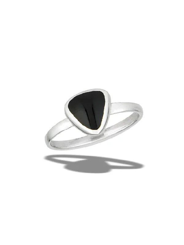 Onyx Triangle Ring