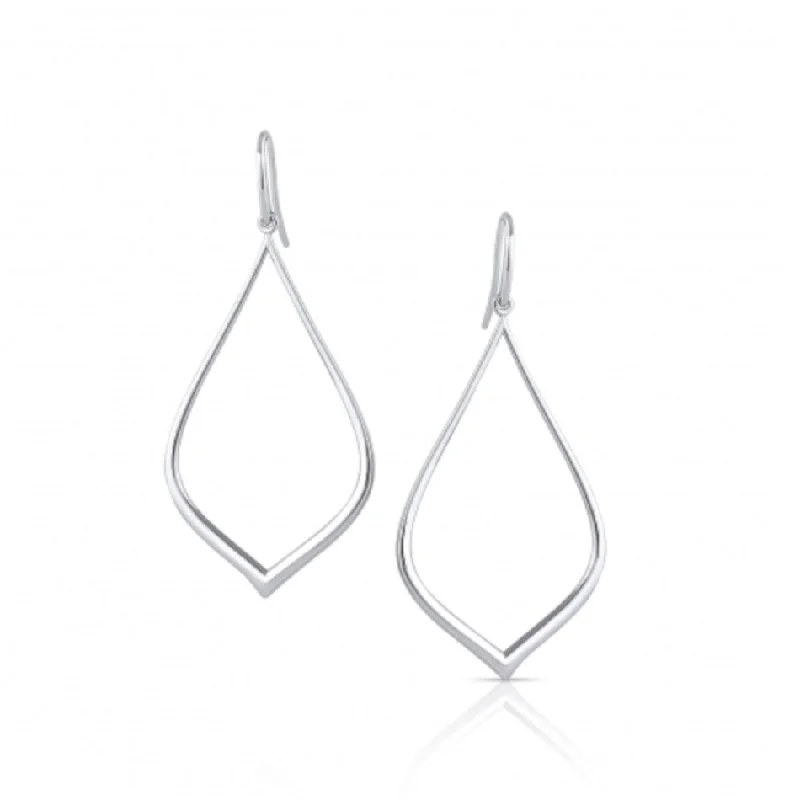 Open Drop Dangle Earrings, Sterling Silver