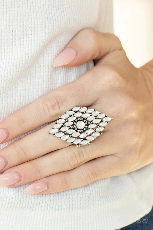 Paparazzi Ring ~ Incandescently Irresistible - White