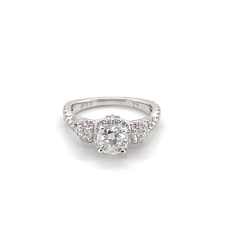 Platinum 3 Stone Diamond Engagement Ring