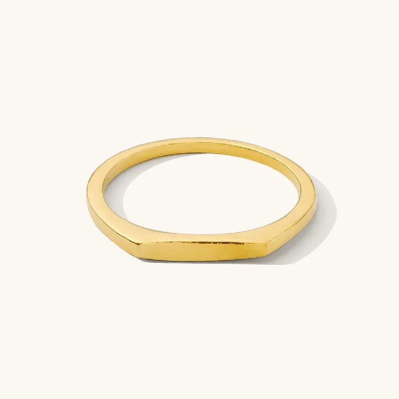 Slim Signet Ring