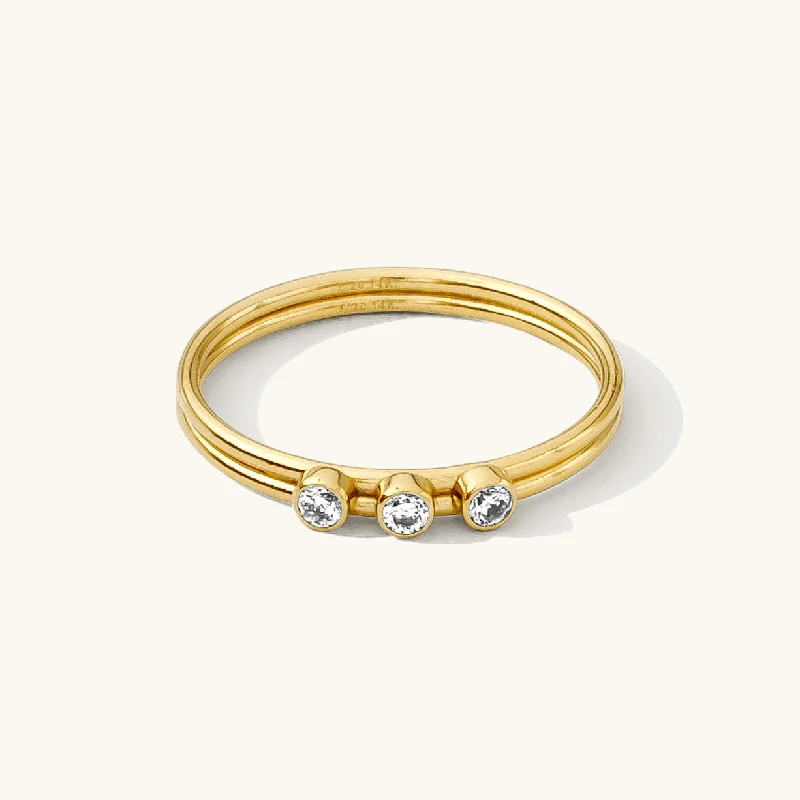 Triple CZ Ring