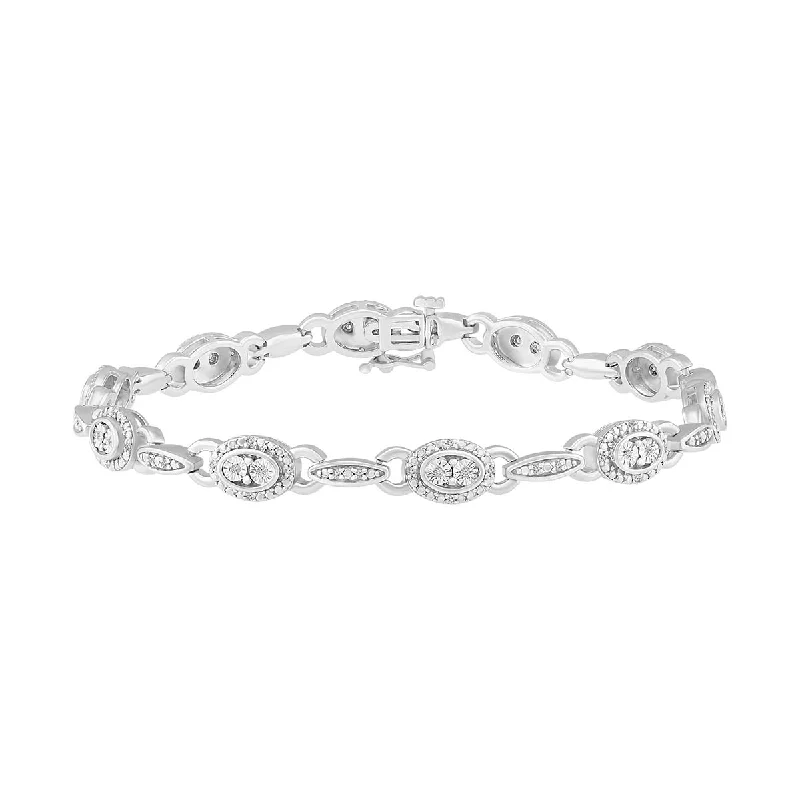 1/4 CTW Diamond Tennis 7.5-inch Bracelet in Sterling Silver