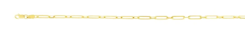 14K Alternating 2.8mm Paperclip Link Chain