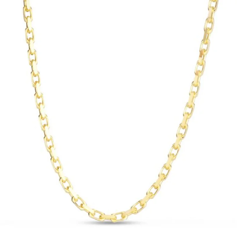 14k Gold French Cable Chain, 22"