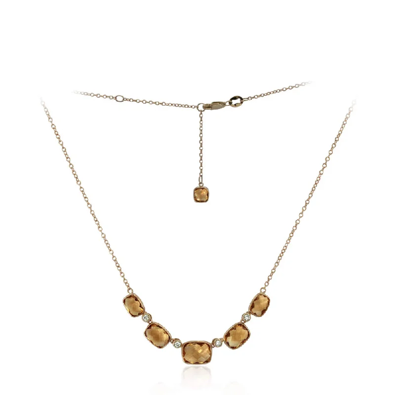 14Y Madera Citrine Necklace