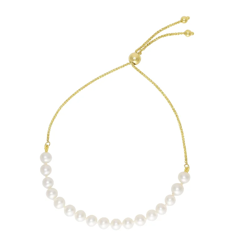 14K Pearl String Friendship Bracelet