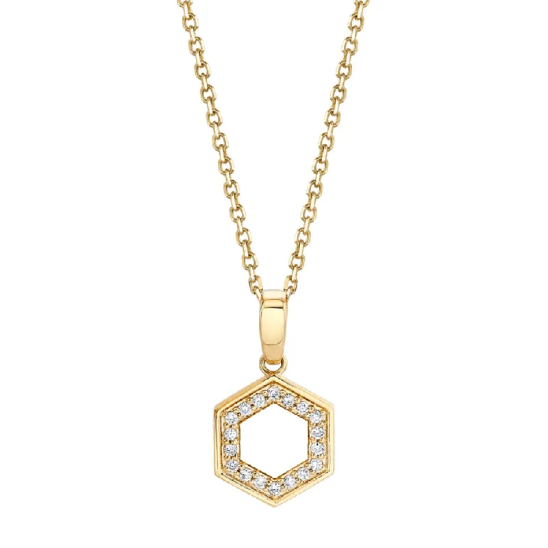 Michael M. Mini Hex Pendant Necklace