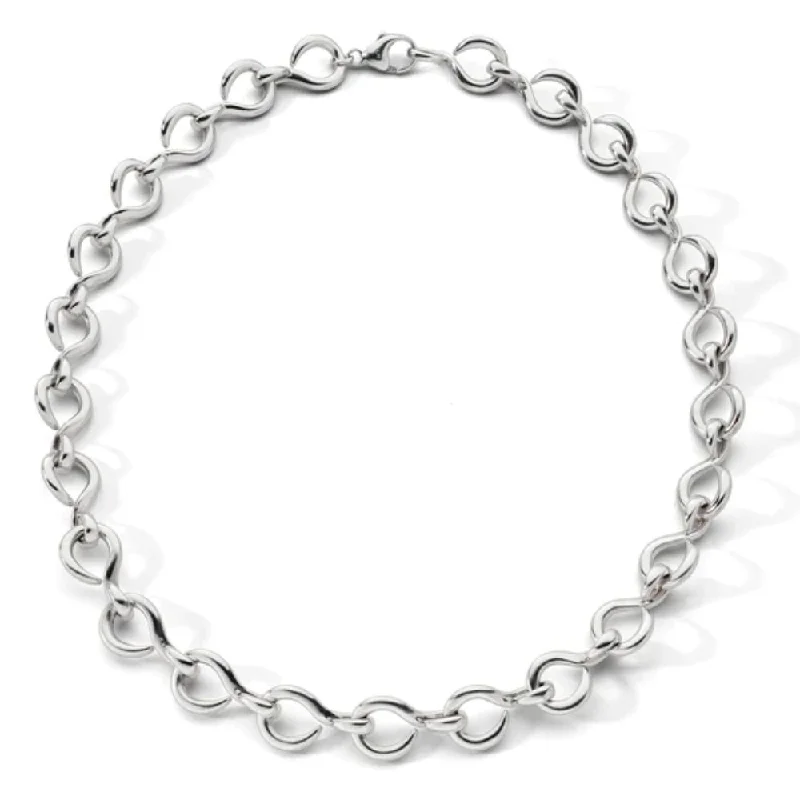 MRK "The Twist" Sterling Silver Premier Infinity Necklace