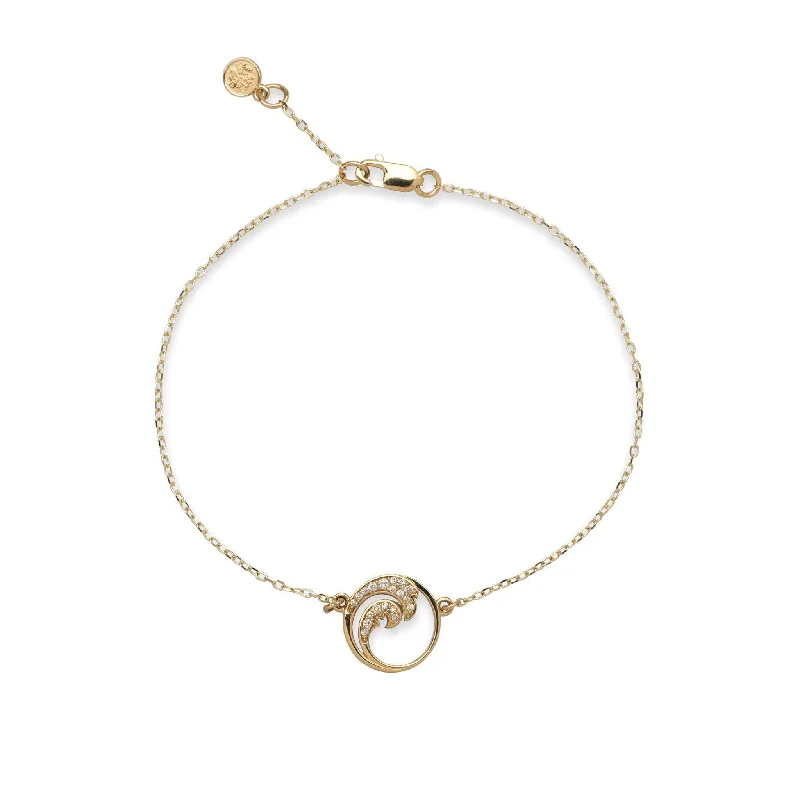 Nalu Bracelet in Gold with Diamonds