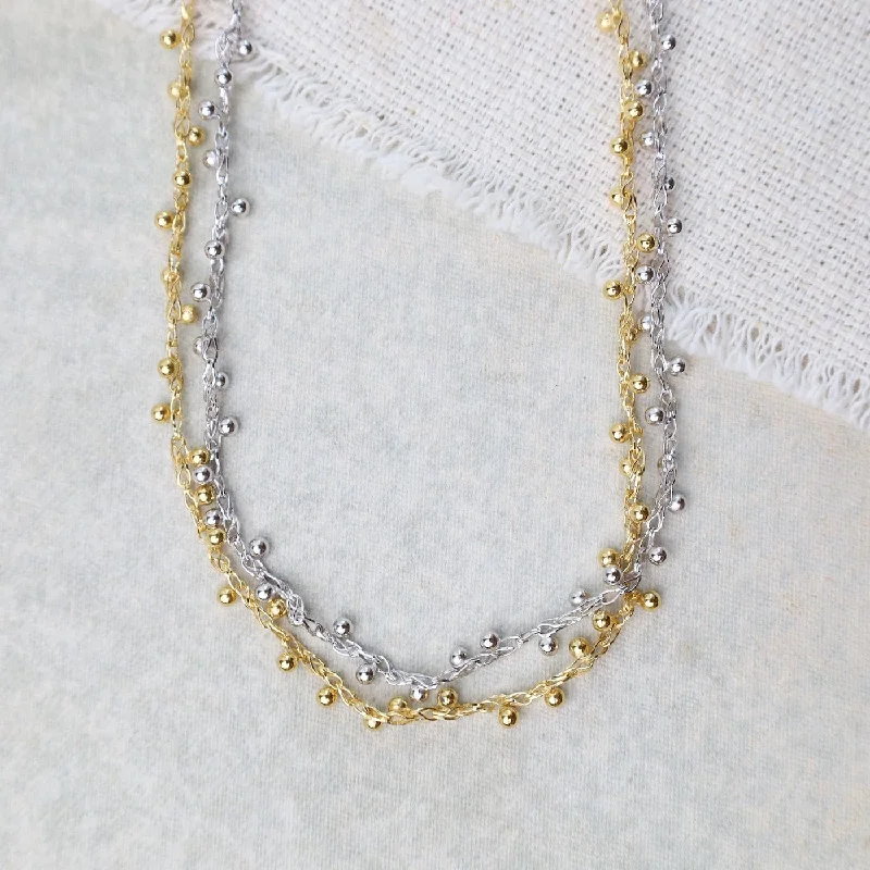 Sterling Silver & Yellow Gold Plated Lokelani Necklace