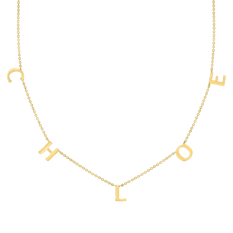 Spaced Letter Necklace