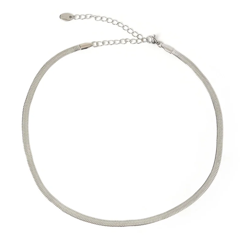 Sylvia Silver Snake Chain Necklace