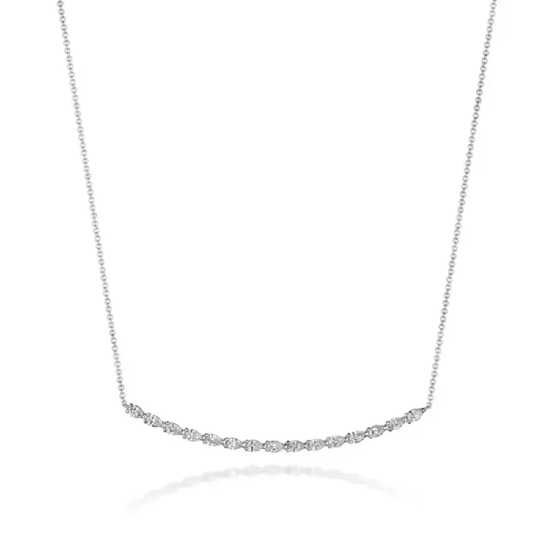 Tacori Stilla Pear Diamond Necklace in 18k Gold