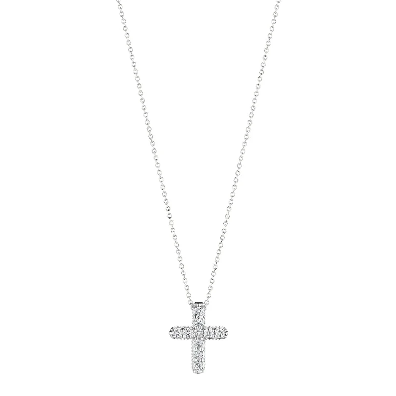 Verragio 18k Medium Diamond Cross Pendant