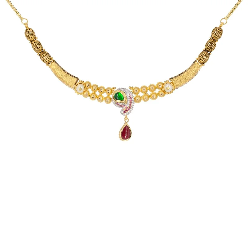 handmade braided hemp bracelet 22K Multitone Gold Paisely Pavé Earring & Necklace Set W/ Emerald, Ruby, Pearl & Cubic Zirconia