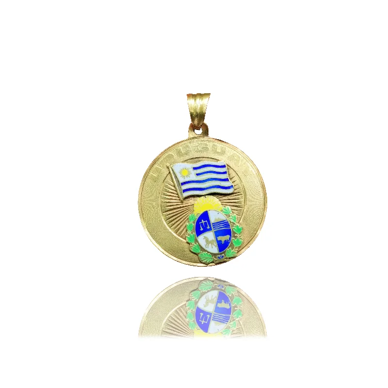 aquamarine and diamond wedding ring Uruguay Yellow Gold Pendant (14K)